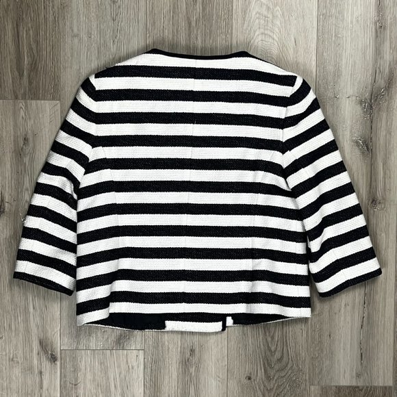 Jones New York Vintage Blue/White Stripes Size 14 Jacket - Picture 6 of 9